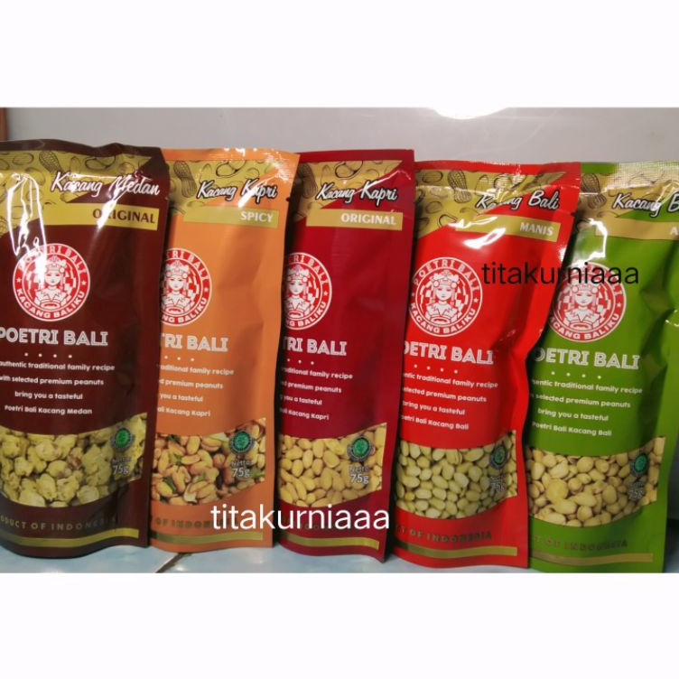 

Free Ongkir Poetri Bali Kacang bali Kacang kapri 75 gr