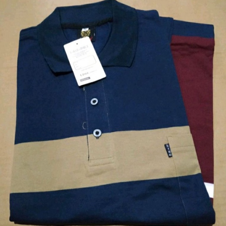 cfa68 kaos krah salur pria premium terbaru kaos krah salur polo cowok terbaru kaos krah model kekini