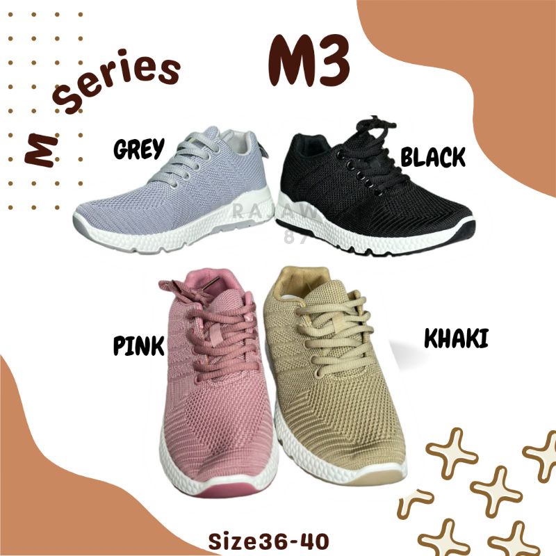 WM-M003 SEPATU SNEAKER FASHION CASUAL OLAHRAGA TERBARU STYLE KOMBINASI POLOS PRIA WANITA UNISEX BAHAN RAJUT SLIP ON BEST QUALITY REAL PICTURE