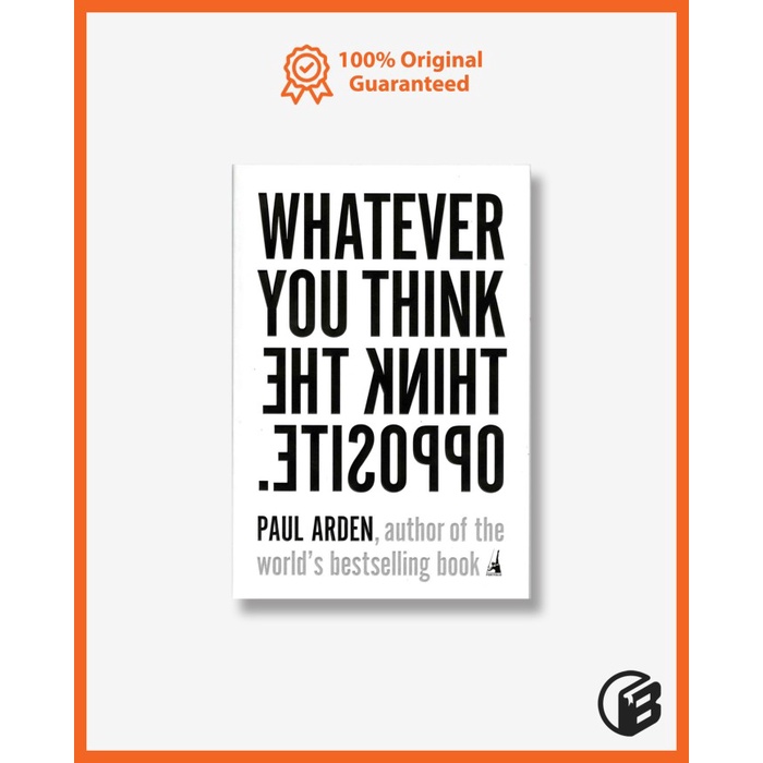 Best Seller Buku Import Whatever You Think, Think The Opposite Original Paperback