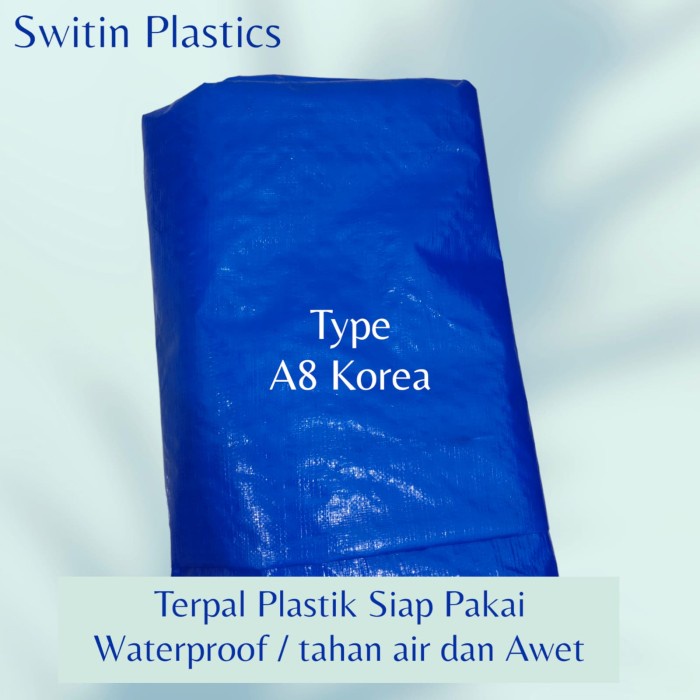 TERPAL JADI A8 UKURAN 4X4 MTR , 4X5 MTR, 4X6 MTR (CINA DAN KOREA)