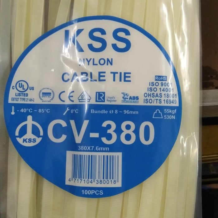 

Best Seller Kabel Ties Kss Cv-380 (Putih/Hitam)