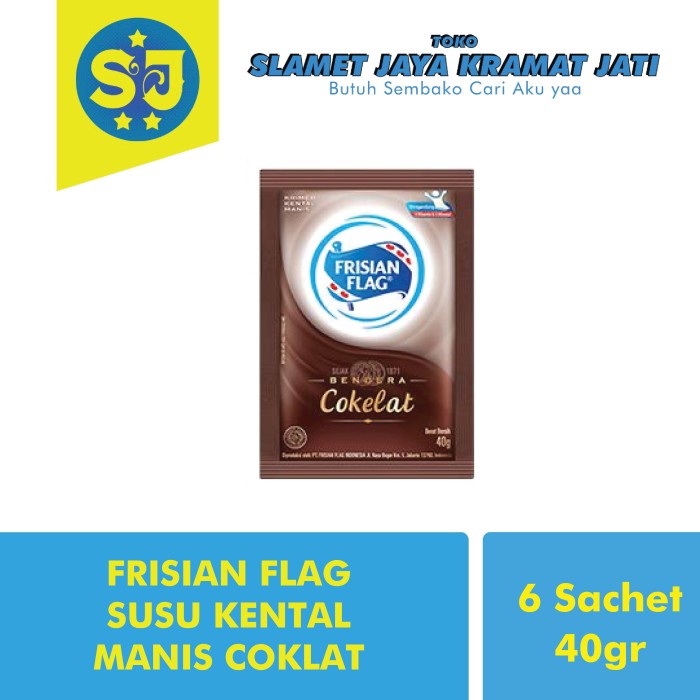 

1 Dus Susu Bendera Kental Manis Frisian Flag Sachet Coklat 120X40G