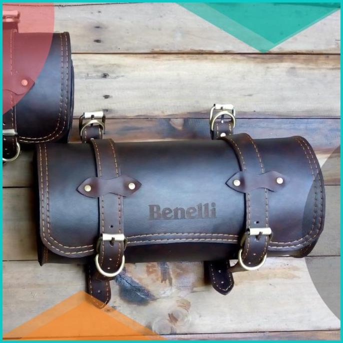 tas motor tabung leather ,tas kulit tabung 14JVNZ3 suku cadang