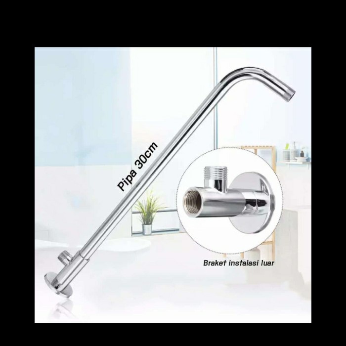 Braket Wall Shower Tanpa Bobok Tembok