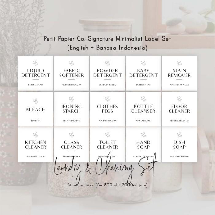 

Petit Papier Co. Minimalist Sticker Set Label Bumbu Dapur English+Indo