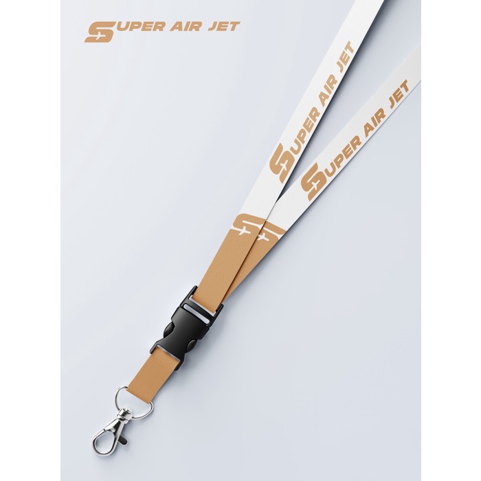 

Terlaris Lanyard Super Air Jet / Tali Id Card / Lanyard Aviasi / Pesawat Saj