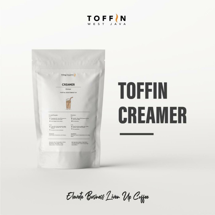 

Toffin Creamer Powder Campuran Coffee Susu Kekinian Kopi Susu Krimer