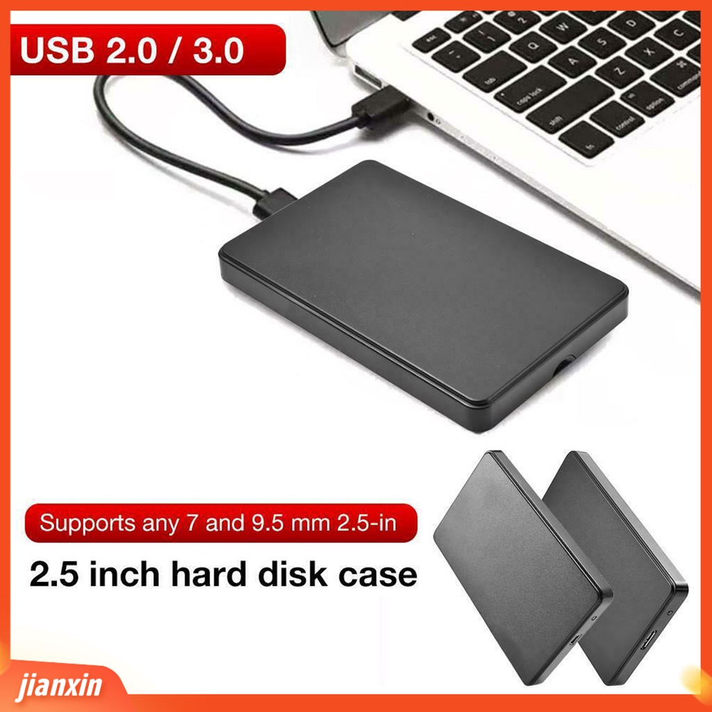 [Jianxin] Cod-usb 3.0 / 2.0 5Gbps 2.5 Inch SATA External Closure HDD Hard Disk Case untuk PC