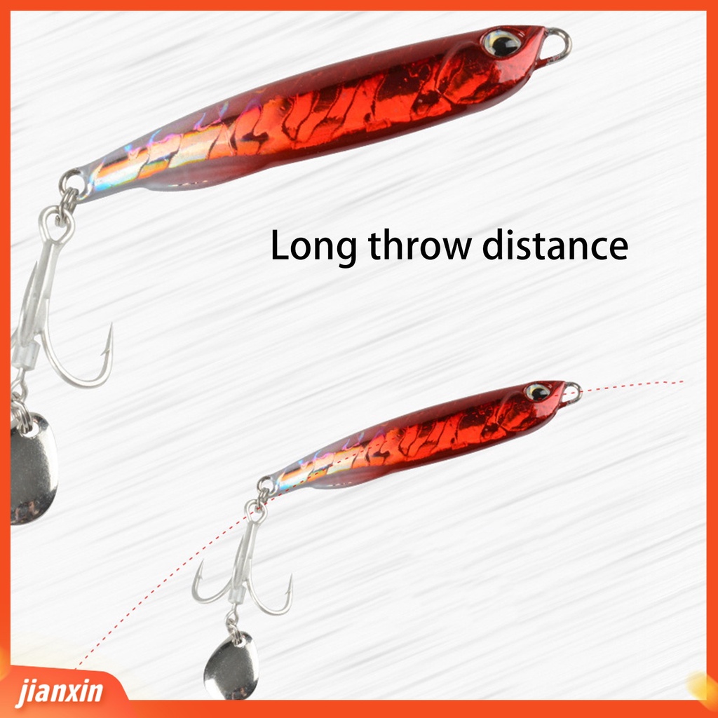 [Jianxin] 30g/7.5cm Memancing Umpan 3D Simulasi Fisheye Treble Hook Bercahaya Menggoda Logam Memancing Spanyol Buckthorn Plat Besi Memancing Luar Ruangan