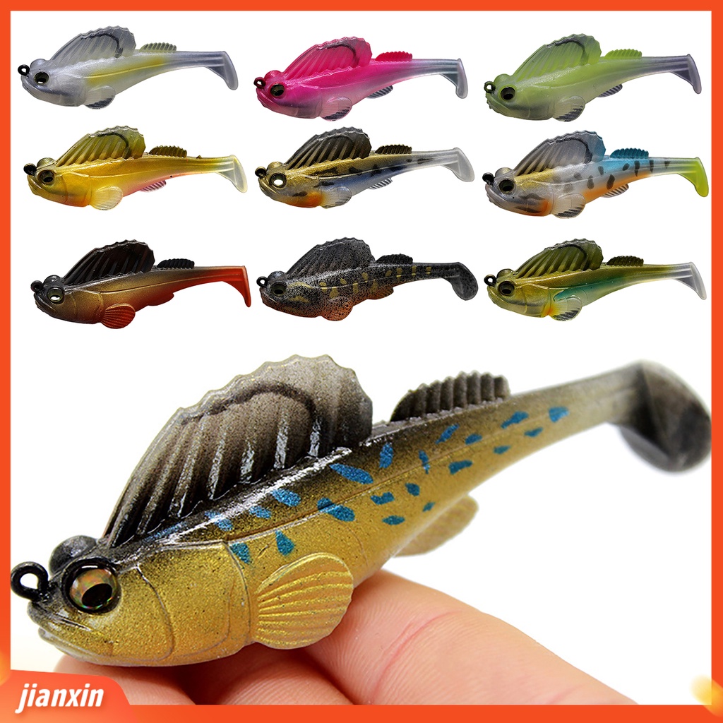 [Jianxin] 10g/14g Umpan Umpan Bercahaya Tajam Kait Simulasi Menggoda Angling PVC Jelly Ikan Power Jigger Bungkus Leadbait Memancing Luar Ruangan