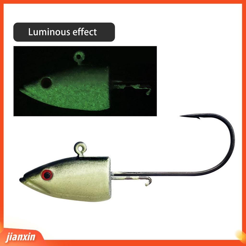 [Jianxin] 14g/5.1cm Kail Pancing Kekuatan Tinggi Tahan Korosi Tajam Realistis Kuat Menembus Meningkatkan Tingkat Memancing Reusable Metal Needle Point Hook Angling Lure Hook