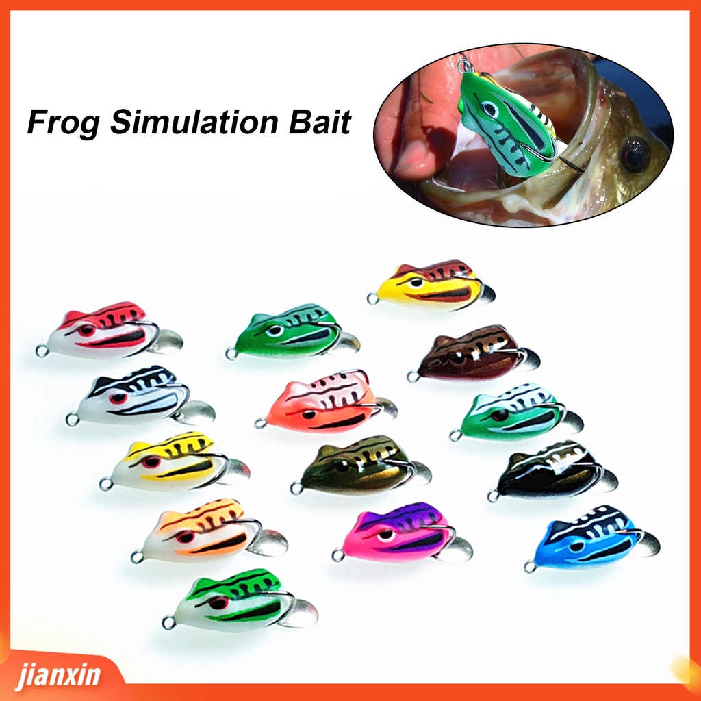 [Jianxin] 3.5cm/6g Umpan Ikan Umpan Penembus Kuat Fishing Tackle Tajam Mini Thunder Katak Kait Ganda Ikan Lembut Umpan Buatan Untuk Pecinta Memancing