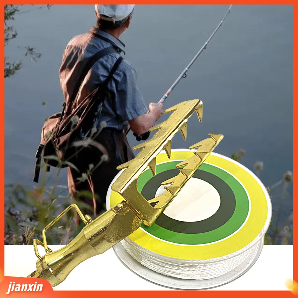 [Jianxin] 1 Set Memancing Lure Retriever Desain Gigi Gergaji Stabilitas Tinggi Dapat Digunakan Kembali Tahan Aus Umpan Rescue Ultra-Ringan Stainless-Steel Rescue Lure Seeker Umpan Saver Fishing Tackle