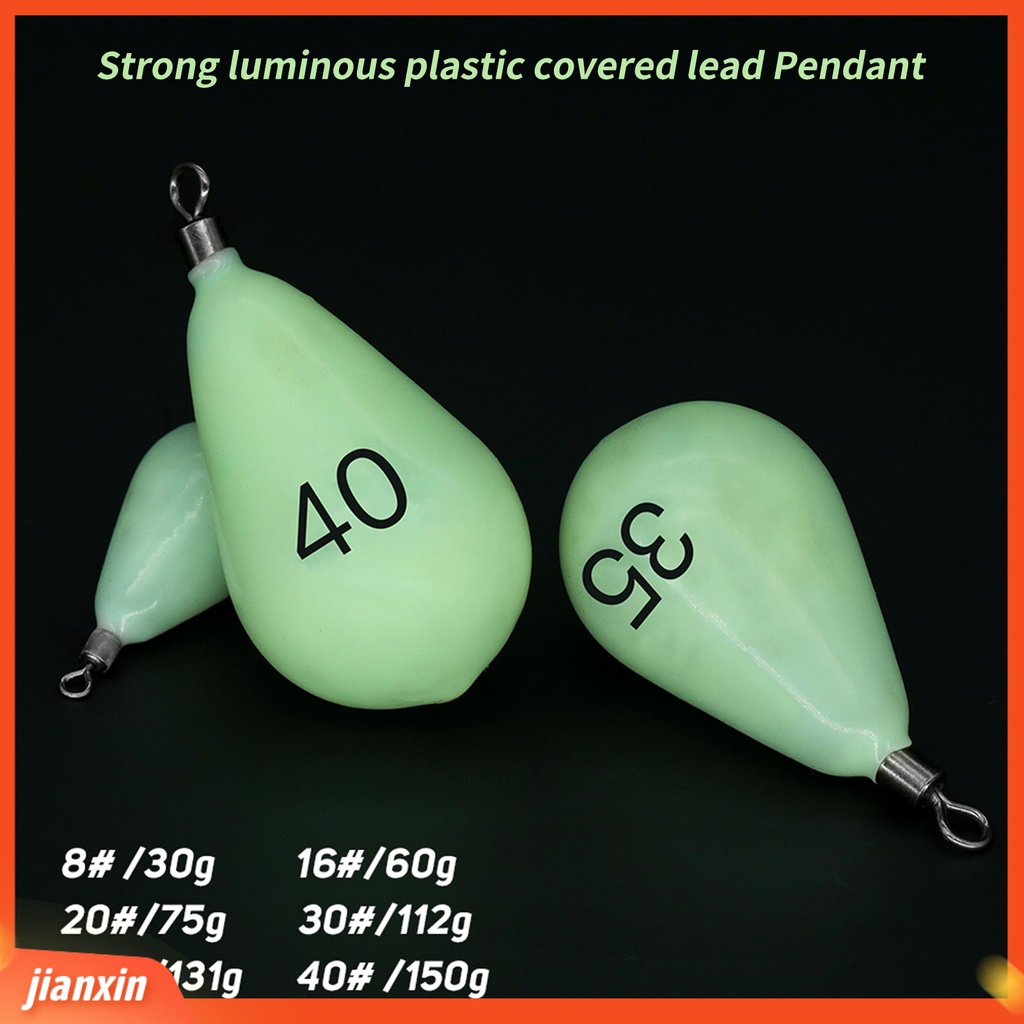 [Jianxin] Pemberat Pancing Luminous Bahan Metal Tahan Lama