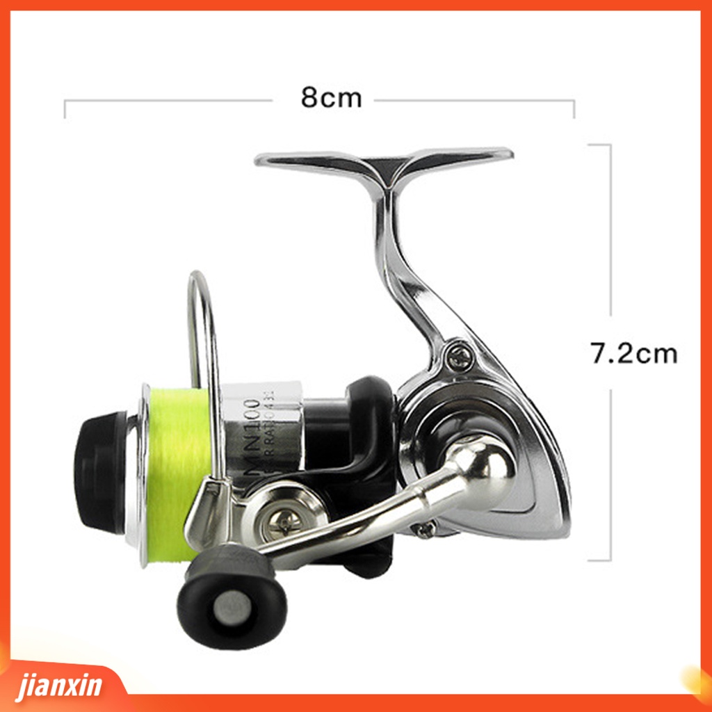 [Jianxin] Fishing Reel / Penggulung Senar Pancing Desain Ergonomis Diameter Besar Bahan Metal