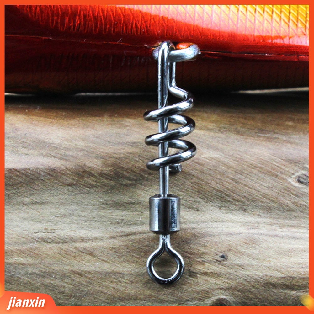 [Jianxin] 20pcs Kili-kili Pancing Bahan Stainless Steel dengan 8 Bentuk