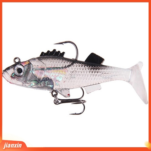 [Jianxin] Umpan Pancing Bentuk Ikan Trout Bahan PVC Lembut Tahan Lama Ukuran 7.6cm