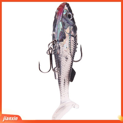 [Jianxin] Umpan Pancing Bentuk Ikan Trout Bahan PVC Lembut Tahan Lama Ukuran 7.6cm