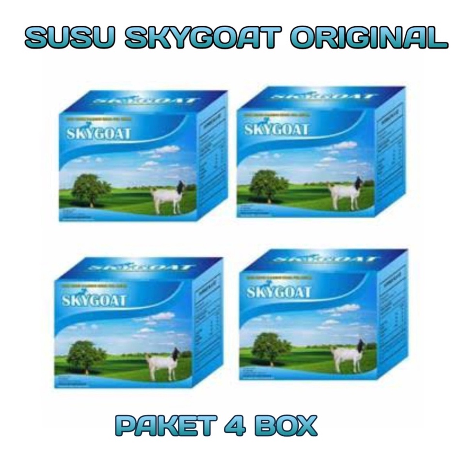 

[KODE 77] Paket 4 SkyGoat Susu Kambing Etawa Dengan Krim Bubuk | Etawaku Susu Kambing Original Full cream | Skygoat Cokelat Paket 4