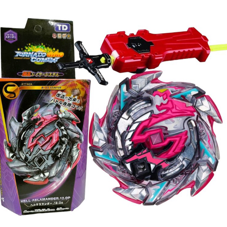 {TBT.20Jn23w} Mainan gangsing Beyblade burst sistem dan launcher