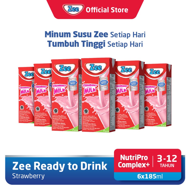 

Zee UHT Strawberry Milk Shake 185ml (6 Pack)