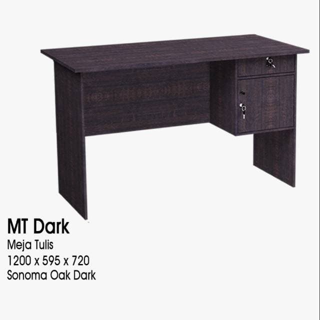 Terlaris Meja Kerja / Kantor / Belajar / Kasir Gstar 60 X 120 Cm - Mt Brown