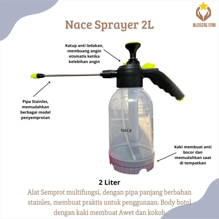 Terlaris Alat Semprotan Disinfektan 2 Liter Hand Sprayer Tanaman Spray