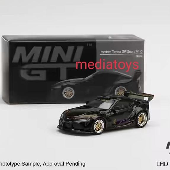 diecast 1:64 pandem toyota gr supra color black