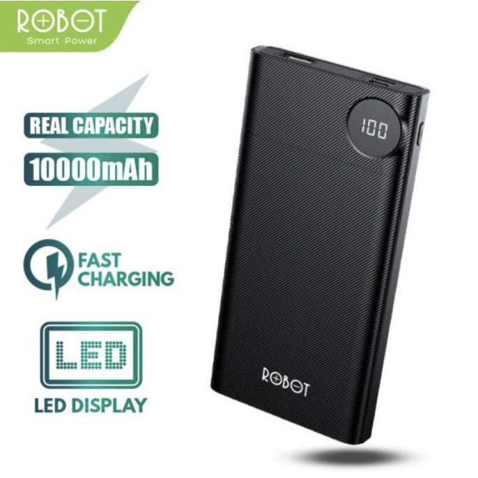 Trending Powerbank Robot Rt190 Power Bank 10000Mah Usb-C Led Display