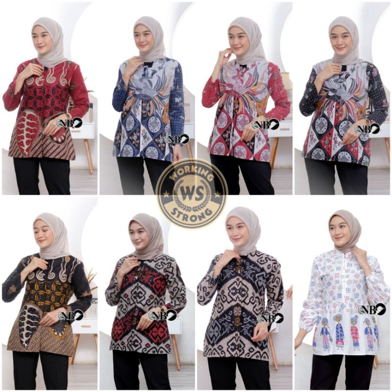 Atasan Batik modern Dolby Dolbi Dobby Doby Tenun Sutra Tulis Halus Katun ATBM Baron dengan potongan 61%!