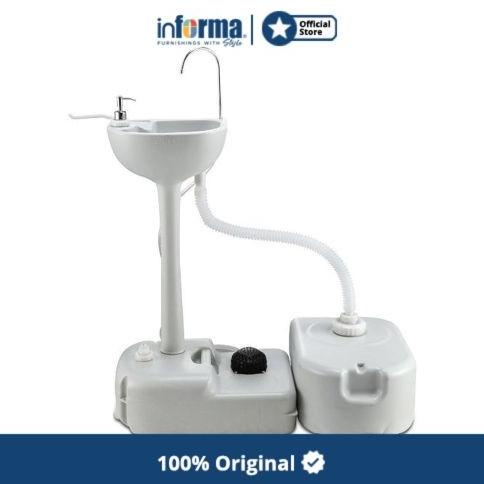 Informa - Genova Wastafel Portabel - Abu-Abu