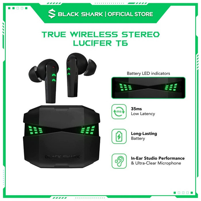 Black Shark Lucifer T6 TWS Gaming Ultra-low Latency Earphone Gaming