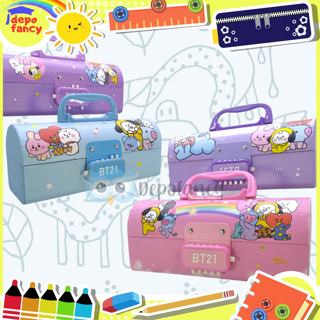 

KOTAK PENSIL KARTON D3051-BT DEPOFANCY / TEMPAT PENSIL / PENCIL CASE 2 N + KODE D-3051