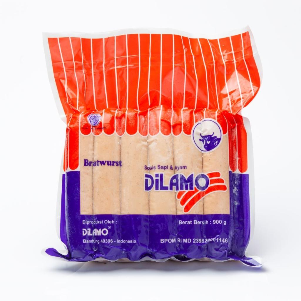 

DILAMO BEEF BRATWURST ORIGINAL JUMBO BESAR SOSIS SAPI DAN AYAM 900GR