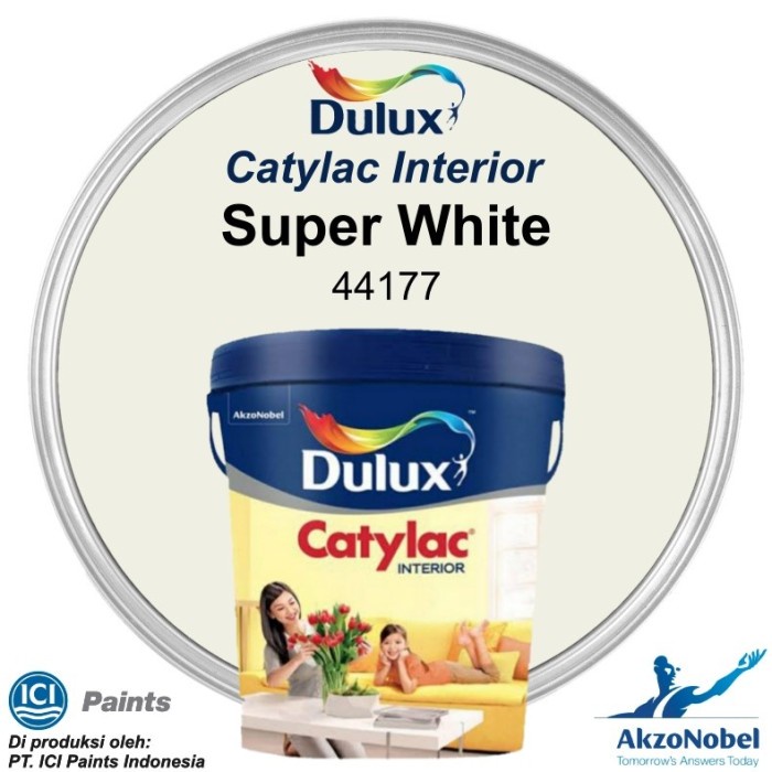 Cat Tembok Dulux Catylac Interior Super White 44177 5kg Tinting