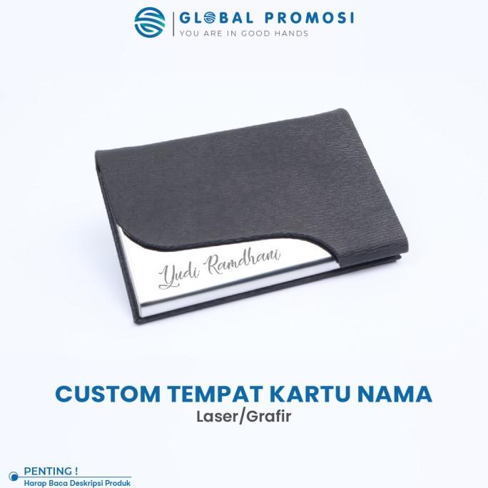 

Custom Tempat Kartu Nama Stainlesss Laser Grafir Name Card Holder