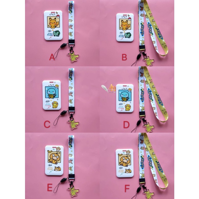 

Tempat Kartu Unik / Card Holder Tali Motif Pokemon Imut