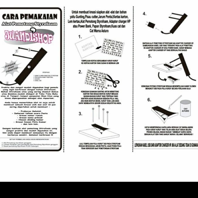 

Styrofoam cutter / alat potong gabus / pemotong styrofoam (praktis)