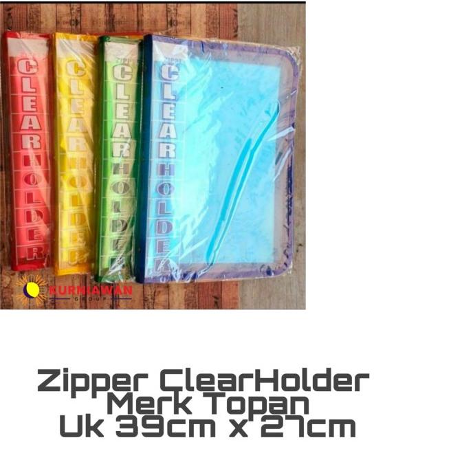 

Clear Holder Zipper Isi 40 TOPLA / Map Plastik Resleting Folio