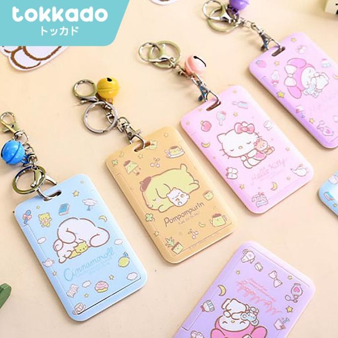 

TOKKADO Sanrio Kio Lanyard Original Kartu ID Card Holder Name Tag Lucu