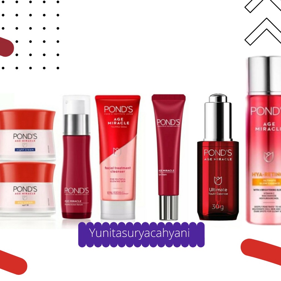 COD ORIGINAL Ponds Age Miracle Day Cream / Night Cream / serum / eye cream/whip/Essence/Mask/ Masker