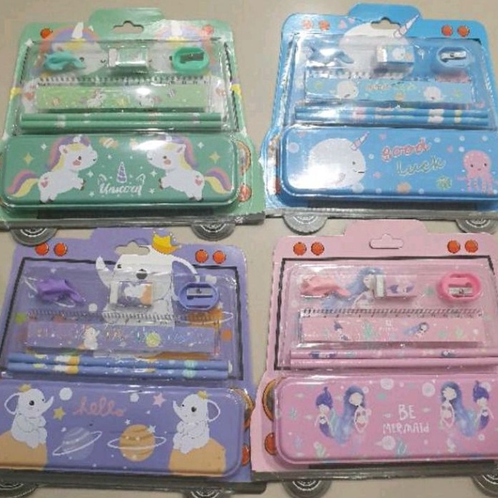 

Free Ongkir/ Paket alat tulis set kotak pensil/stationery set bentuk mobil/souvenir ulang tahun anak