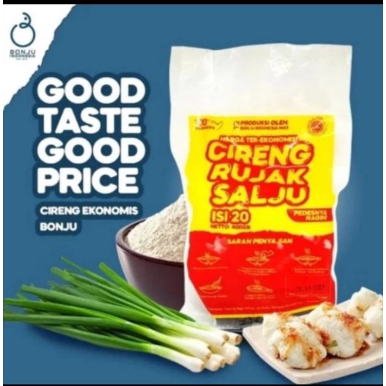 

Cireng Salju Bonju 20s 400gr Kemasan Ekonomis