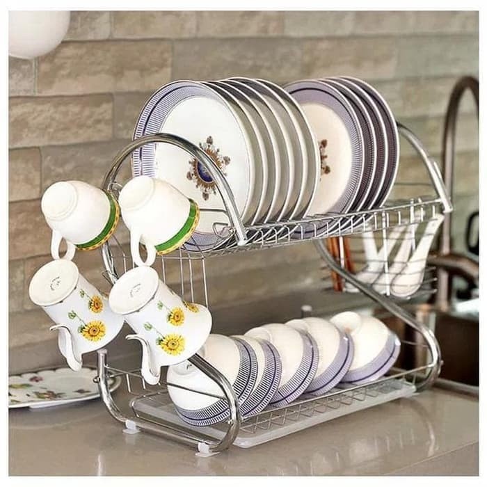 Terlaris Rak Piring Mini Stainless