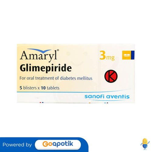 AMARYL 3 MG BOX 50 TABLET