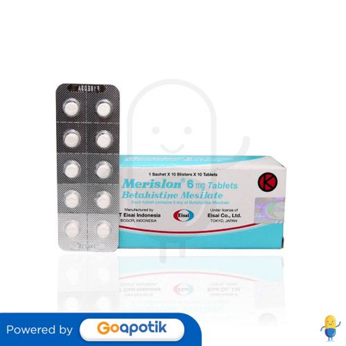 MERISLON 6 MG BLISTER 10 TABLET