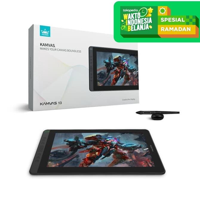 New Huion Kamvas 13 (android ready) display tablet garansi resmi
