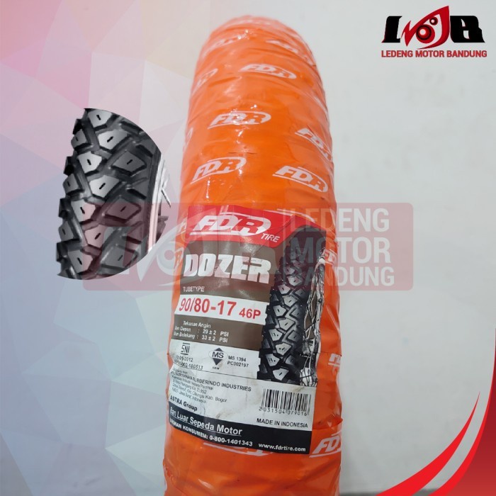 FDR Dozer 70/80/90 Ring 17 Ban Luar Tubetype Motor Bebek Trail OffRoad