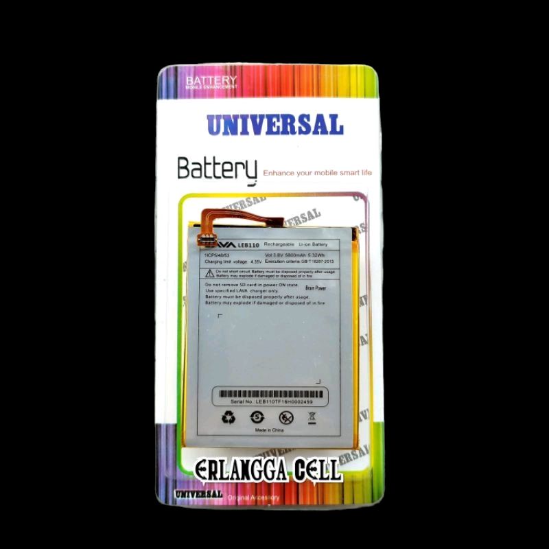 BATRE BATERAI LAVA IRIS 870 LEB110 / LAVA IRIS 870 4G / LAVA LEB110